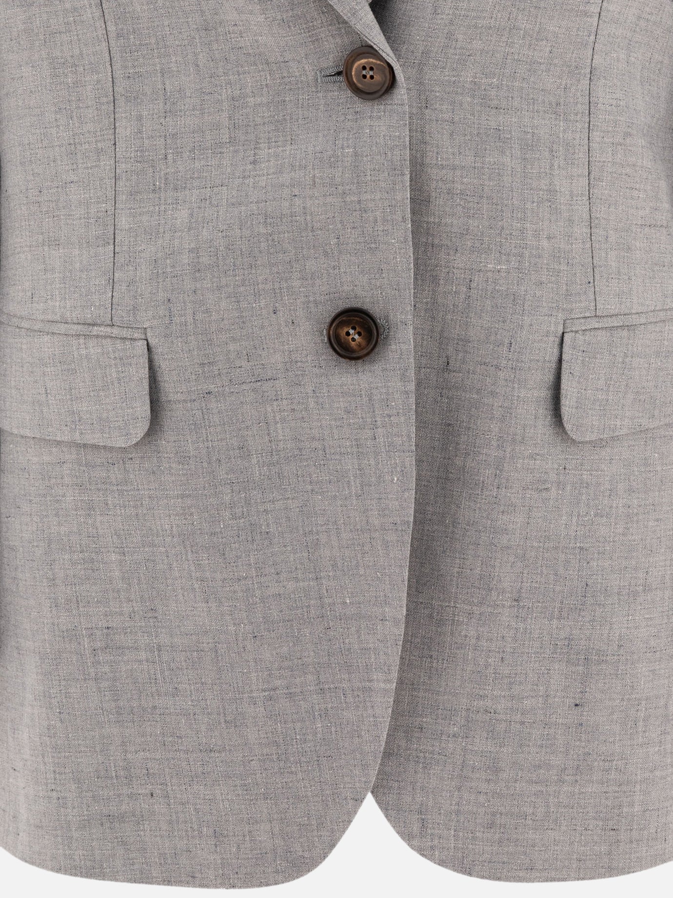 Blazers Solid colour  Grey - Brunello Cucinelli Women | PDP | VIETTI Online Store | thumbnail_3