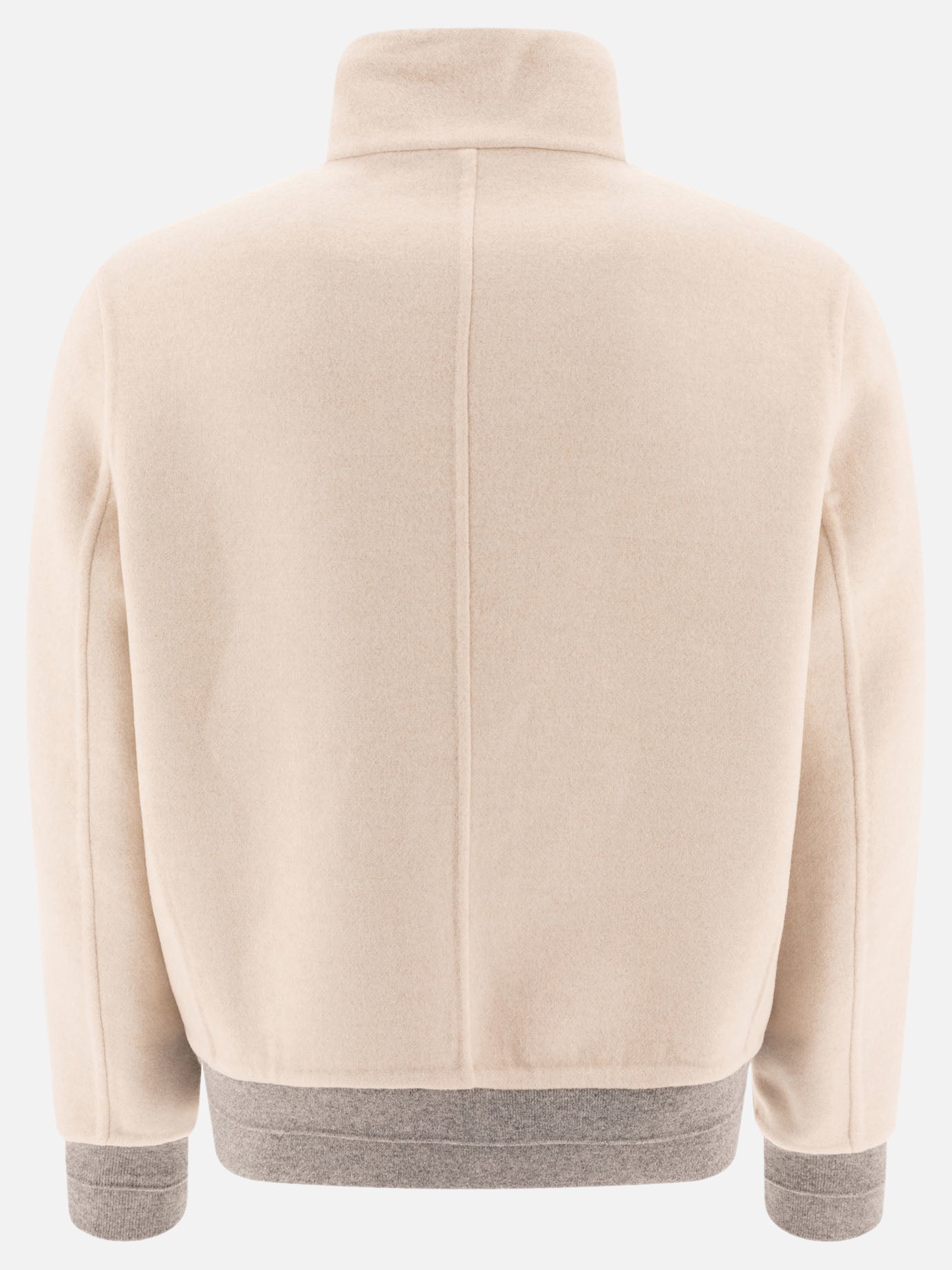 Bomber jackets Solid colour  Beige - Brunello Cucinelli Men | PDP | VIETTI Online Store | thumbnail_3