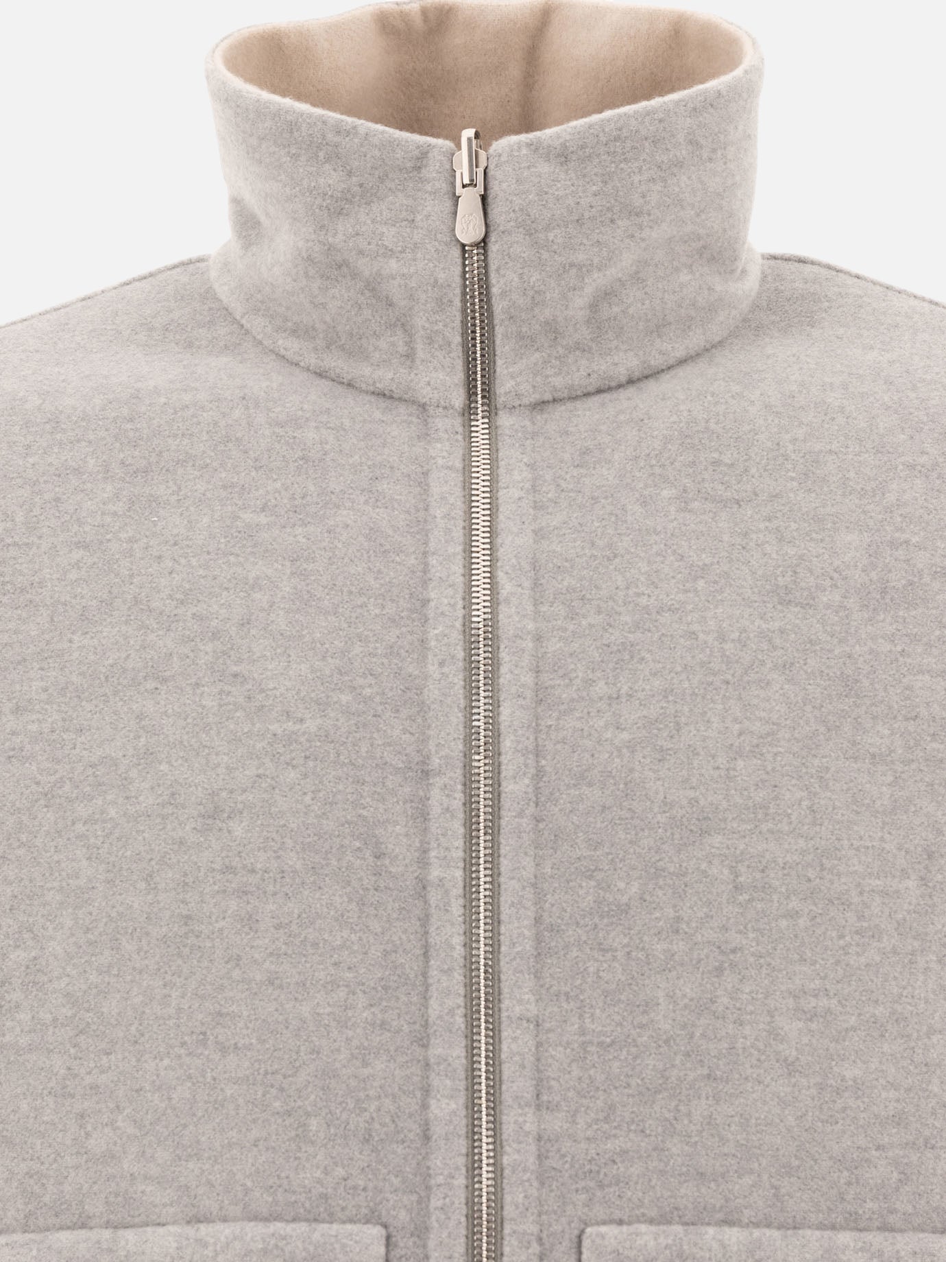 Bomber jackets Solid colour  Beige - Brunello Cucinelli Men | PDP | VIETTI Online Store | thumbnail_6