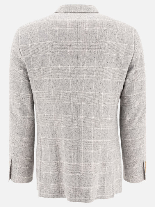 Blazers Prince of Wales  Grey - Brunello Cucinelli Men | PLP | VIETTI Online Store | 2
