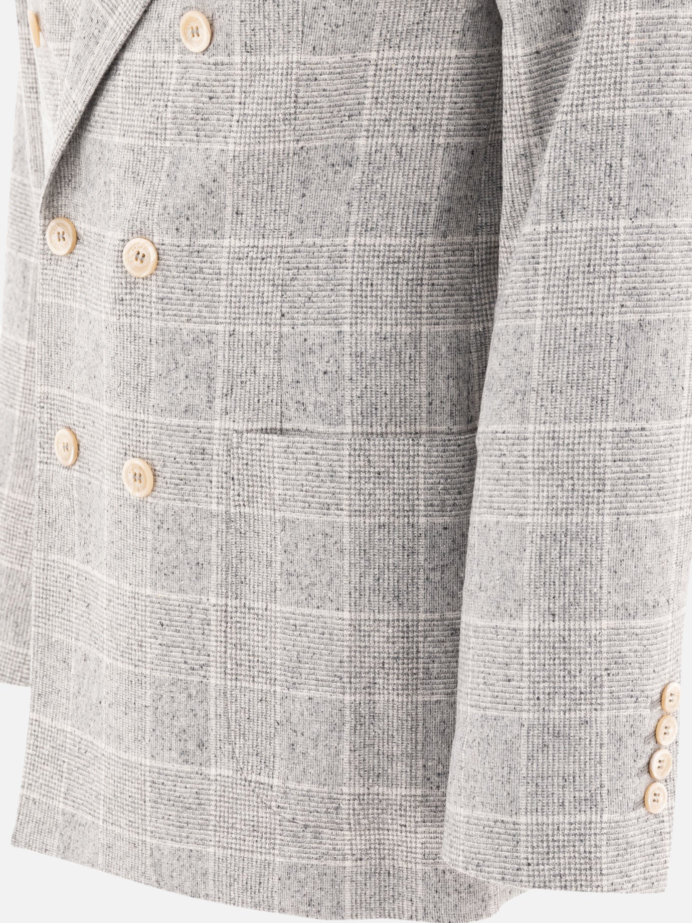 Blazers Prince of Wales  Grey - Brunello Cucinelli Men | PDP | VIETTI Online Store | thumbnail_4