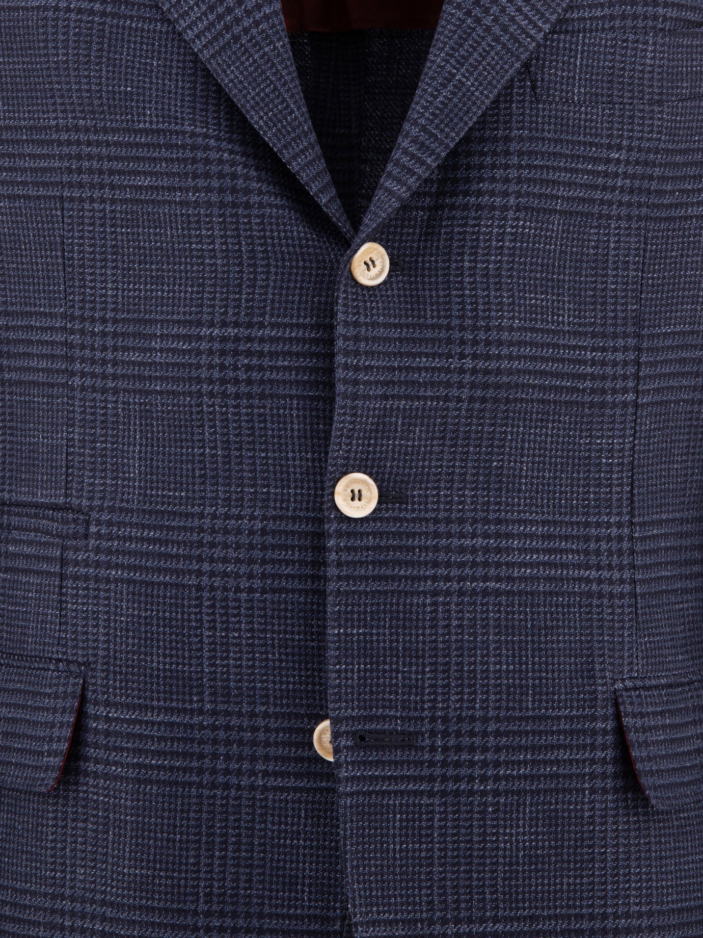 Blazers Prince of Wales  Blue - Brunello Cucinelli Men | PDP | VIETTI Online Store | thumbnail_3
