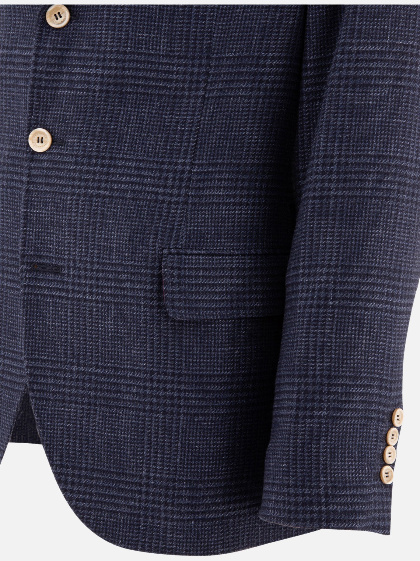 Blazers Prince of Wales  Blue - Brunello Cucinelli Men | PDP | VIETTI Online Store | thumbnail_4