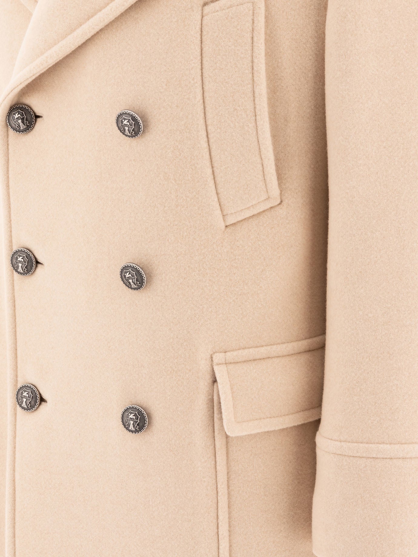 Long coats Solid colour  Beige - Brunello Cucinelli Men | PDP | VIETTI Online Store | Zoom-Modal_4
