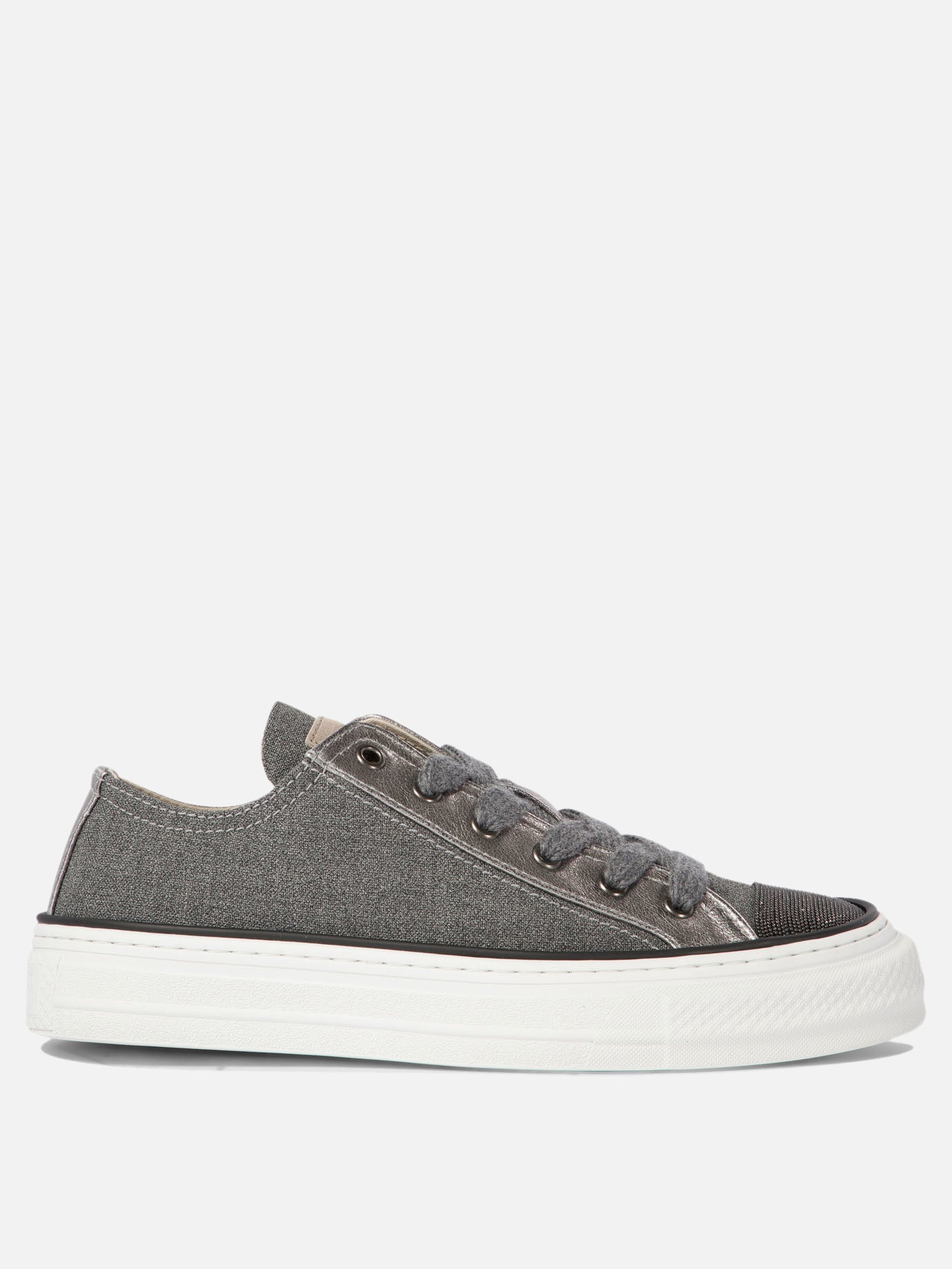 Brunello Cucinelli Sneakers with monili Grey