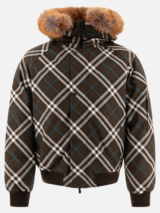 Down jackets Check  Green - Burberry Men | PLP | VIETTI Online Store 
