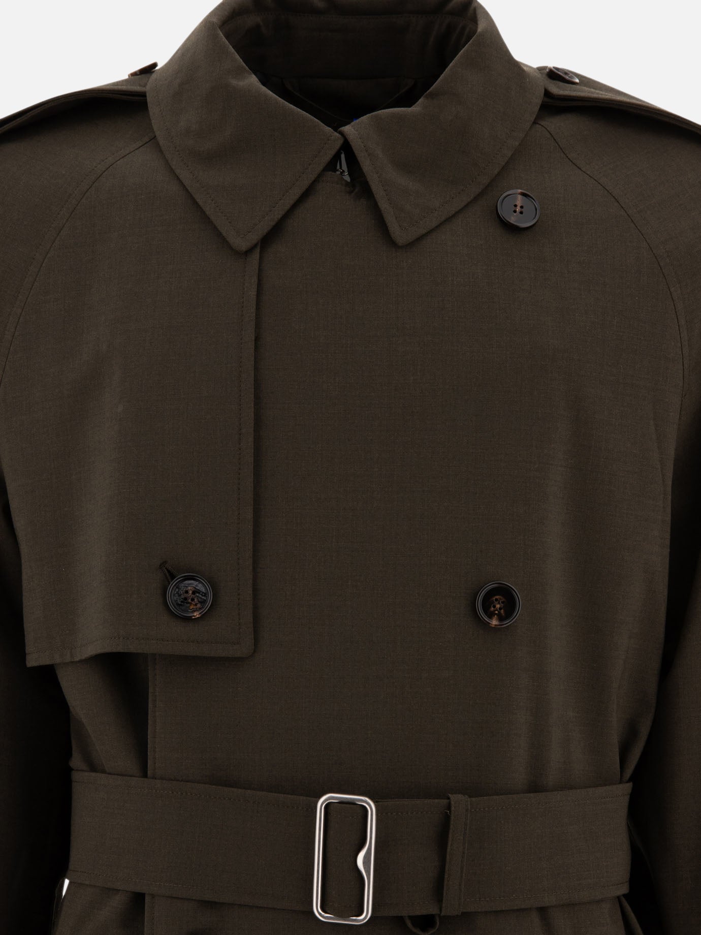 Raincoats & Trench coats Solid colour  Green - Burberry Men | PDP | VIETTI Online Store | thumbnail_3