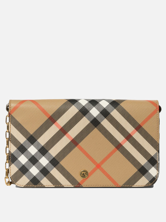 Burberry "Check" crossbody bag Beige