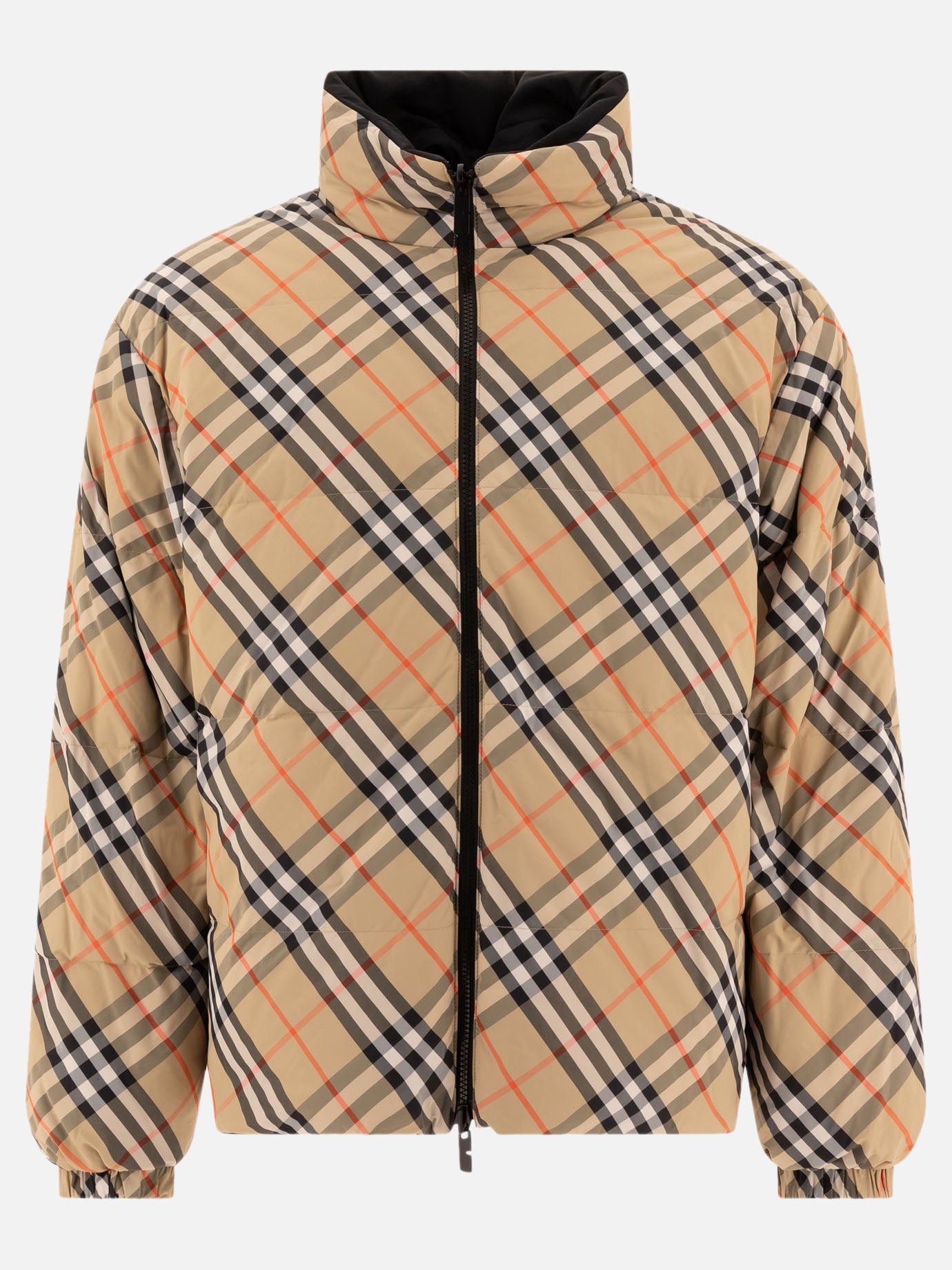 Down jackets Check  Beige - Burberry Men | PDP | VIETTI Online Store | thumbnail