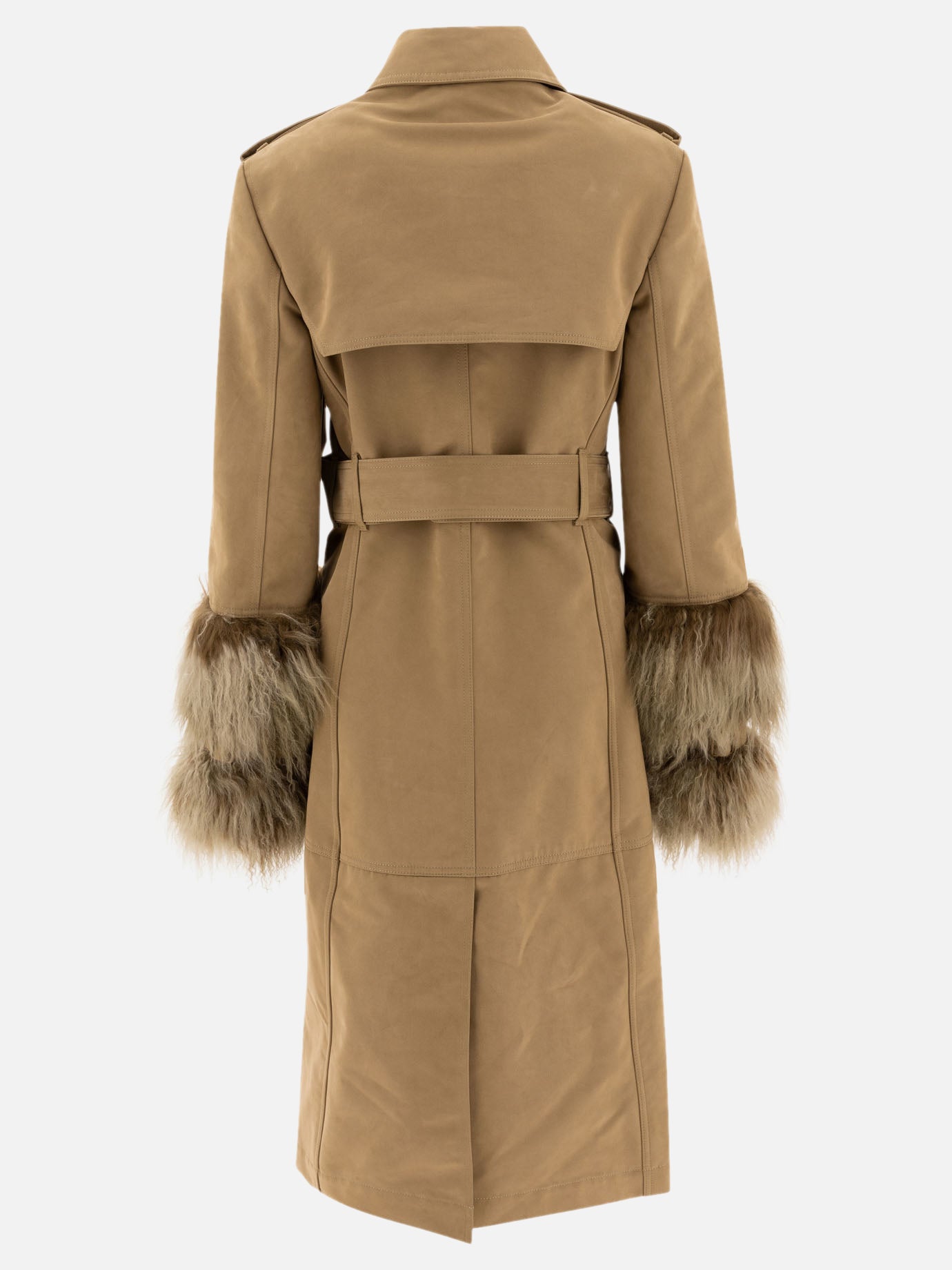 Raincoats & Trench coats Solid colour  Beige - Burberry Women | PDP | VIETTI Online Store | Zoom-Modal_2
