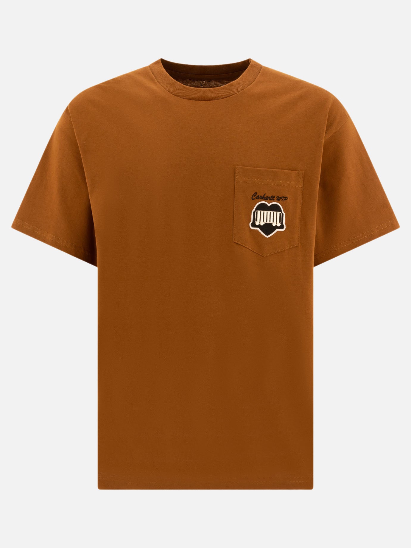 Crewneck t-shirts Solid colour  Brown - Carhartt WIP Men | PDP | VIETTI Online Store | thumbnail
