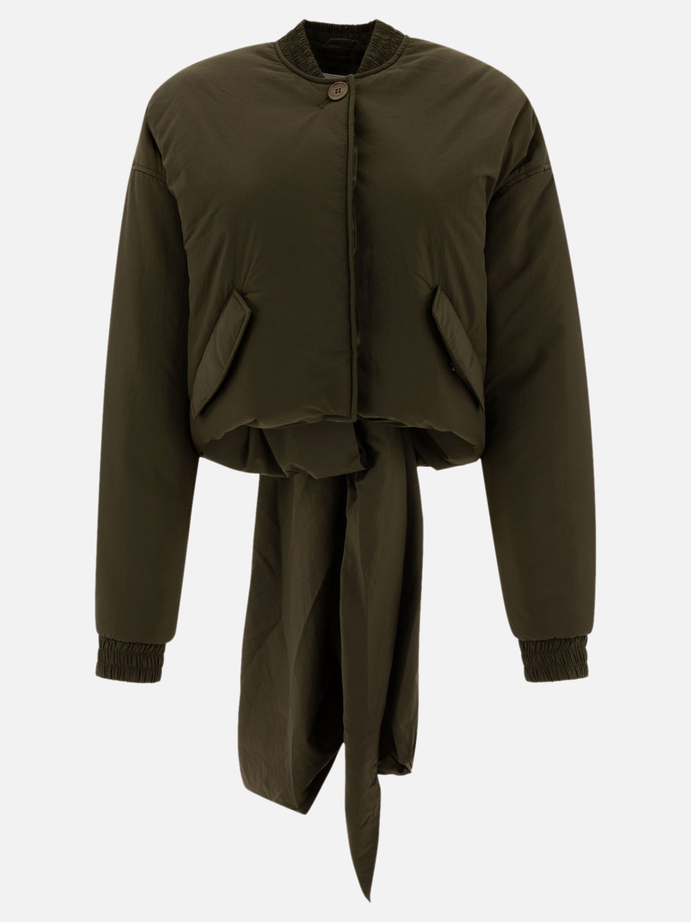 Bomber jackets Solid colour  Green - Cecilie Bahnsen Women | PDP | VIETTI Online Store | Zoom-Modal
