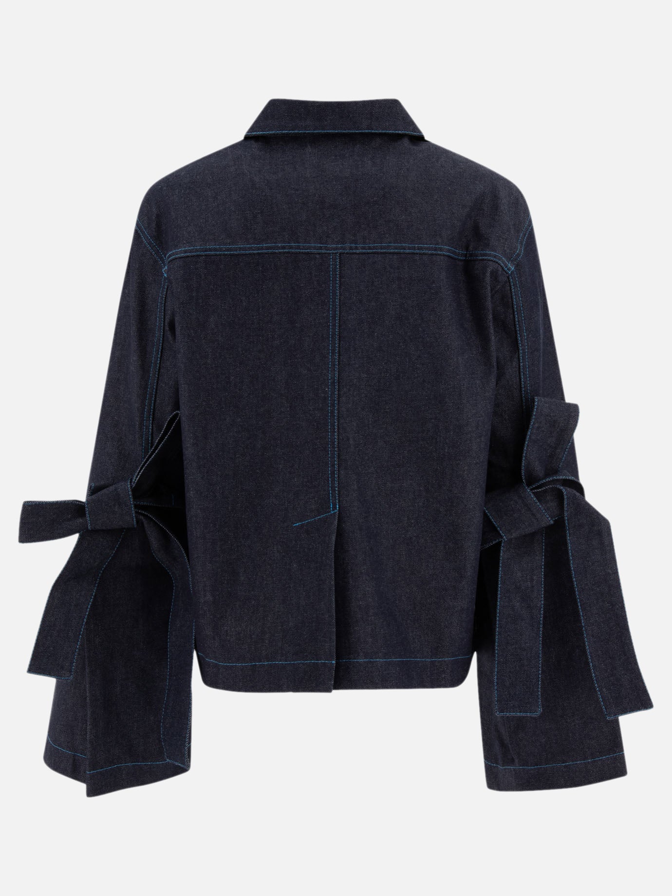 Denim jackets Solid colour  Blue - Cecilie Bahnsen Women | PDP | VIETTI Online Store | Zoom-Modal_2

