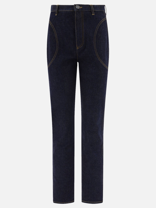 Straight-leg jeans Denim  Blue - Alaïa Women | PLP | VIETTI Online Store 
