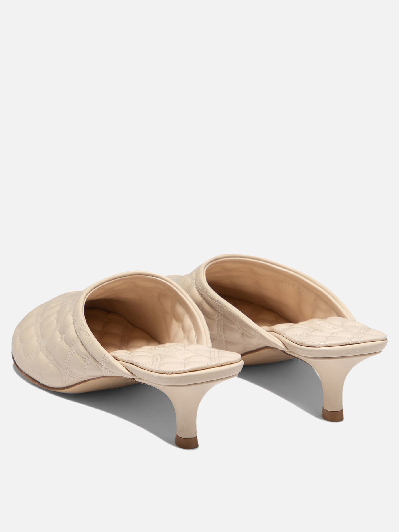 Mules 75% calf leather 25% polyester - 100% leather  Beige - Burberry Women | PDP | VIETTI Online Store | thumbnail_4
