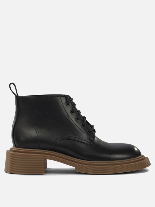 Lace-up boots 100% calf leather - 100% rubber  Black - Loewe Men | PDP | VIETTI Online Store 
