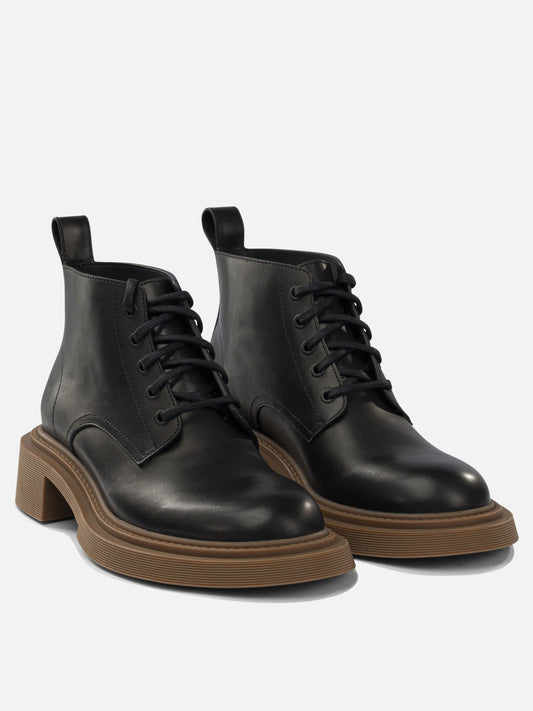 Lace-up boots 100% calf leather - 100% rubber  Black - Loewe Men | PDP | VIETTI Online Store | 2
