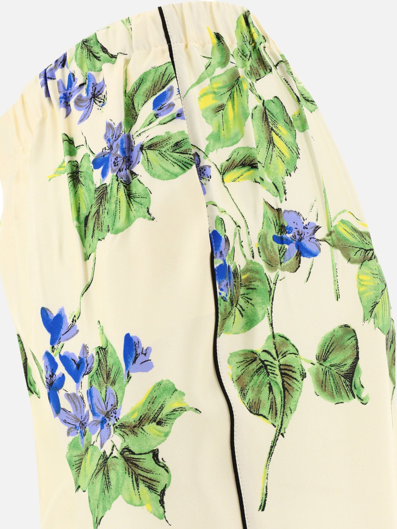 Leisure trousers Floral  White - Prada Women | PDP | VIETTI Online Store | thumbnail_4