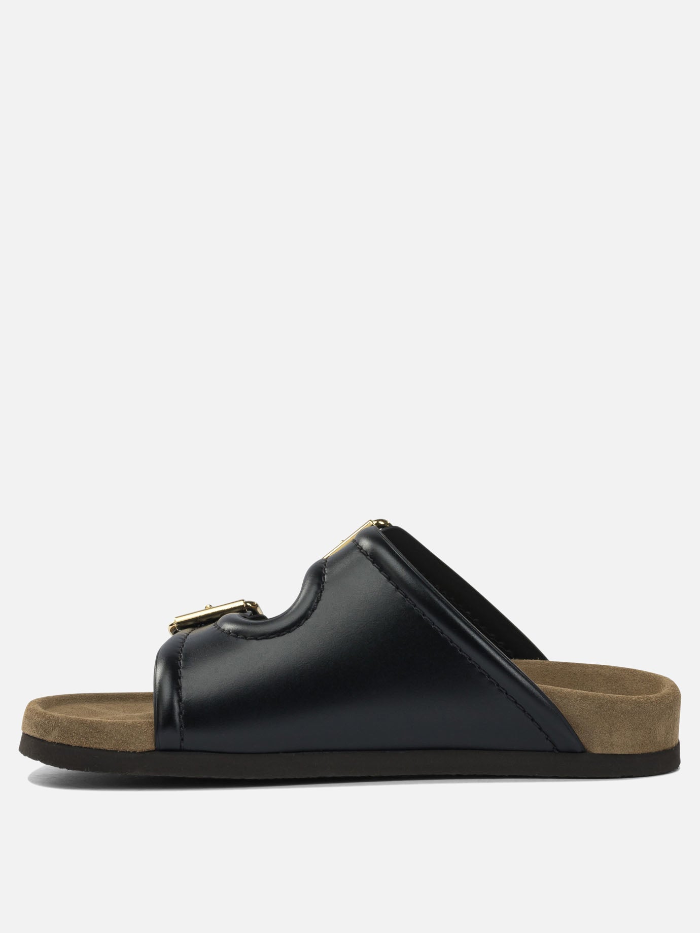 Flat sandals 100% calf leather - 100% rubber  Black - Valentino Garavani Women | PDP | VIETTI Online Store | Zoom-Modal_3
