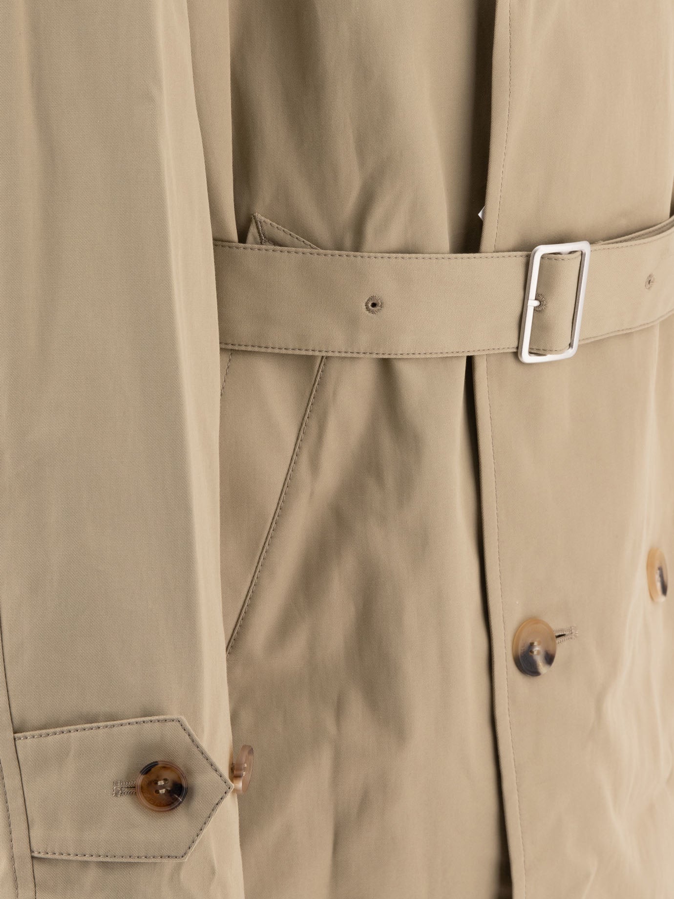 Comme Des Garçons Homme Belted trench coat Beige