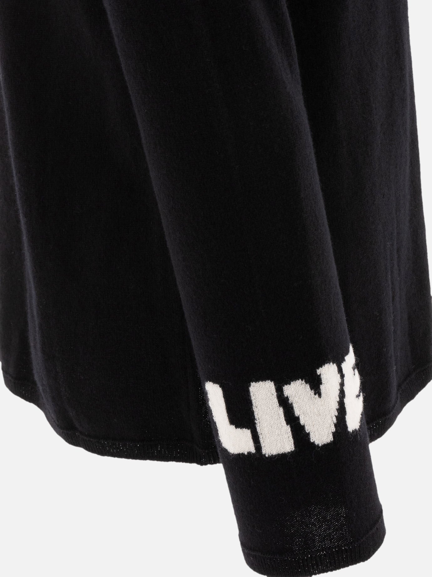 Comme Des Garçons Shirt "Free Love" wool sweater Black