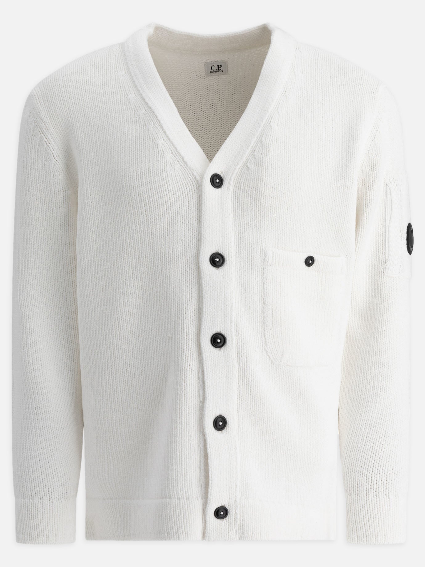Cardigans Solid colour  White - C.P. Company Men | PDP | VIETTI Online Store | thumbnail