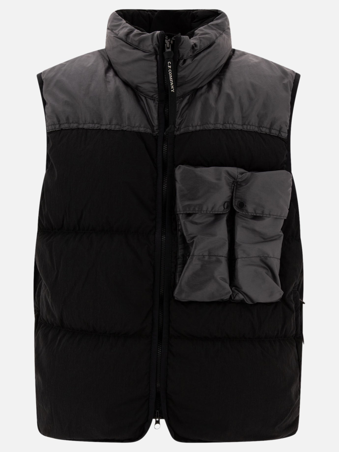 Vest jackets Solid colour  Black - C.P. Company Men | PDP | VIETTI Online Store | Zoom-Modal
