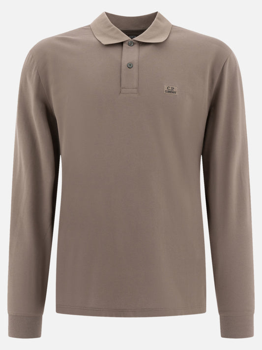 C.P. Company Stretch piquet polo shirt Brown