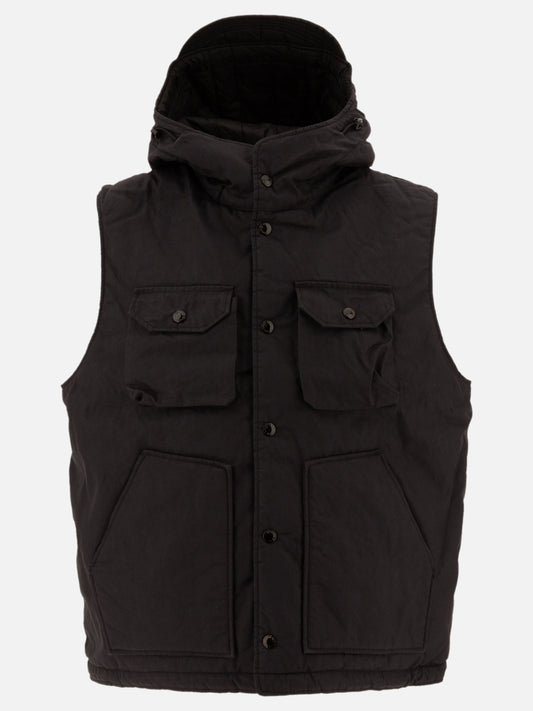 Vest jackets Solid colour  Black - Engineered Garments Men | PLP | VIETTI Online Store 
