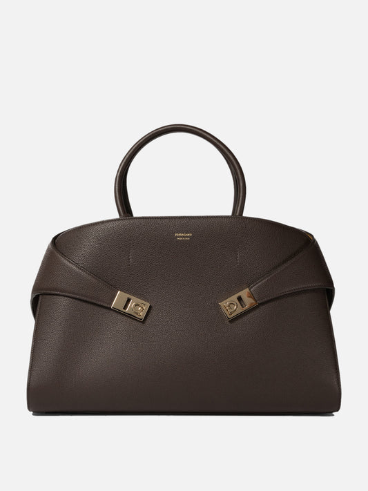 Ferragamo "Hug bicolor" handbag Brown