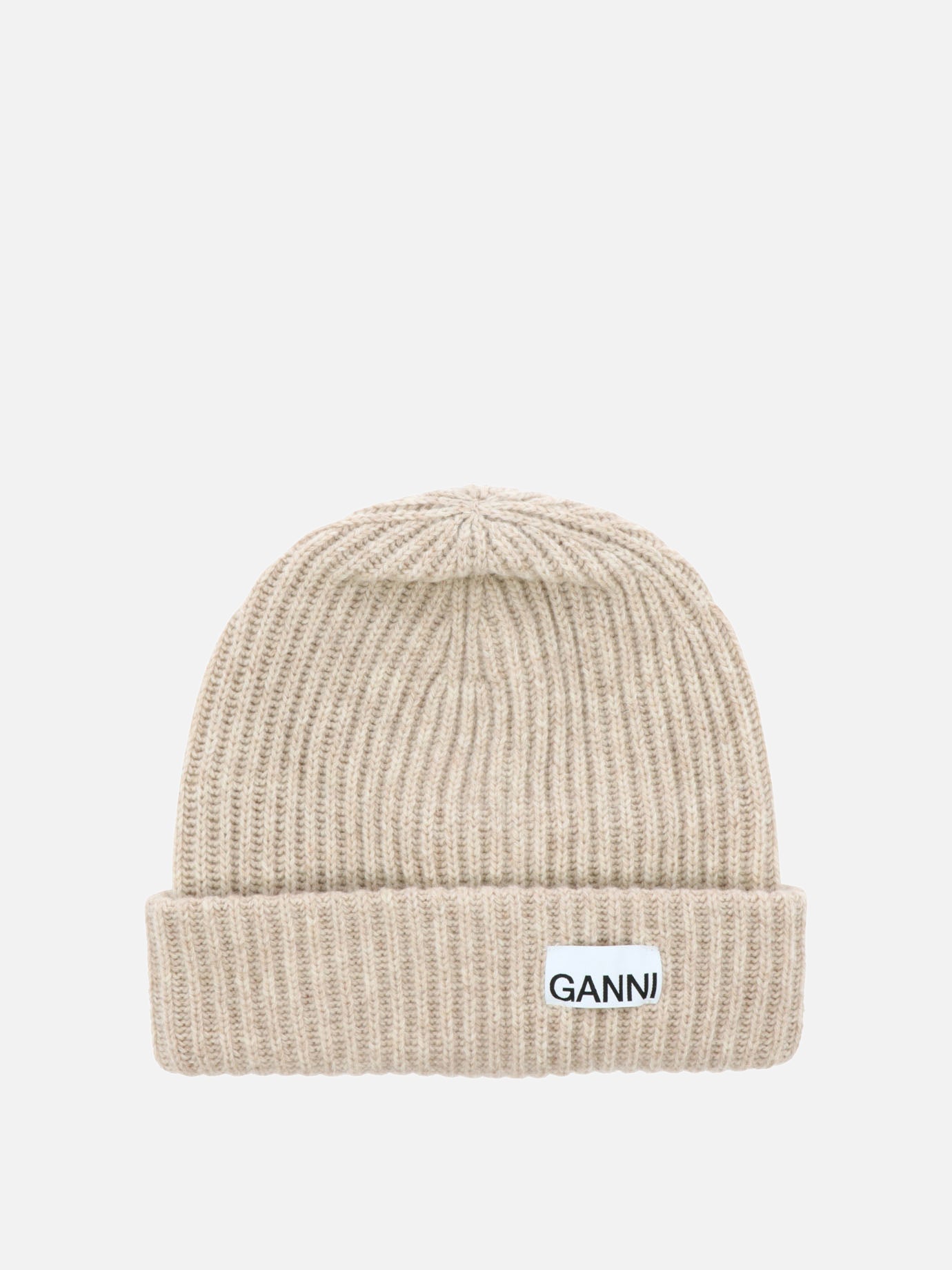 "Oversize" ribbed beanie