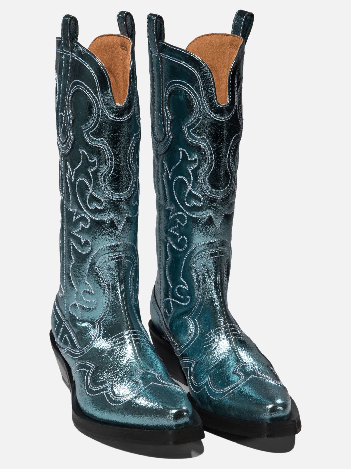 Western-embroidered boots