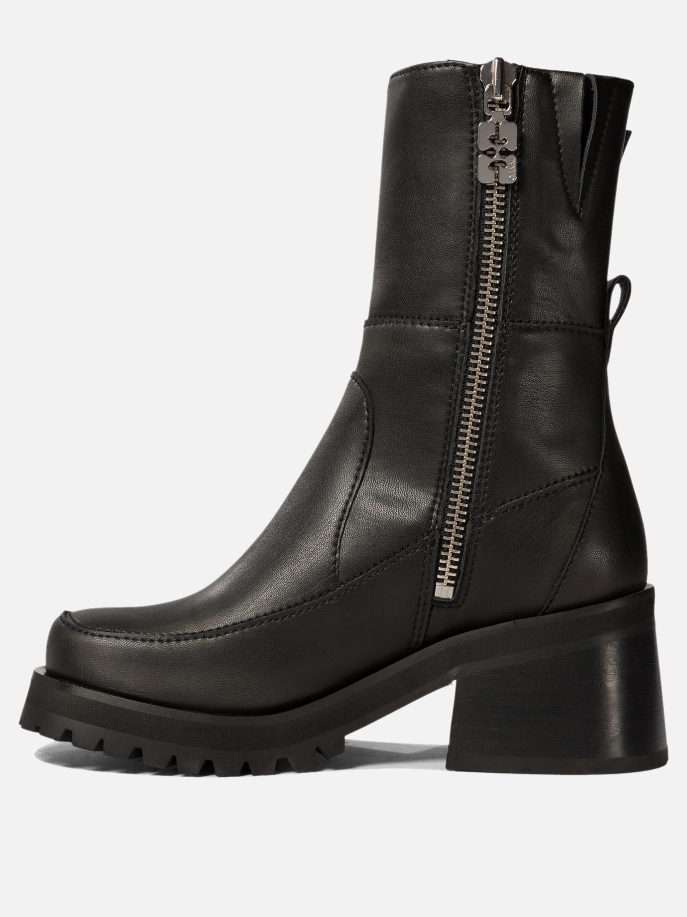 Ganni Ankle boots with buckle Black