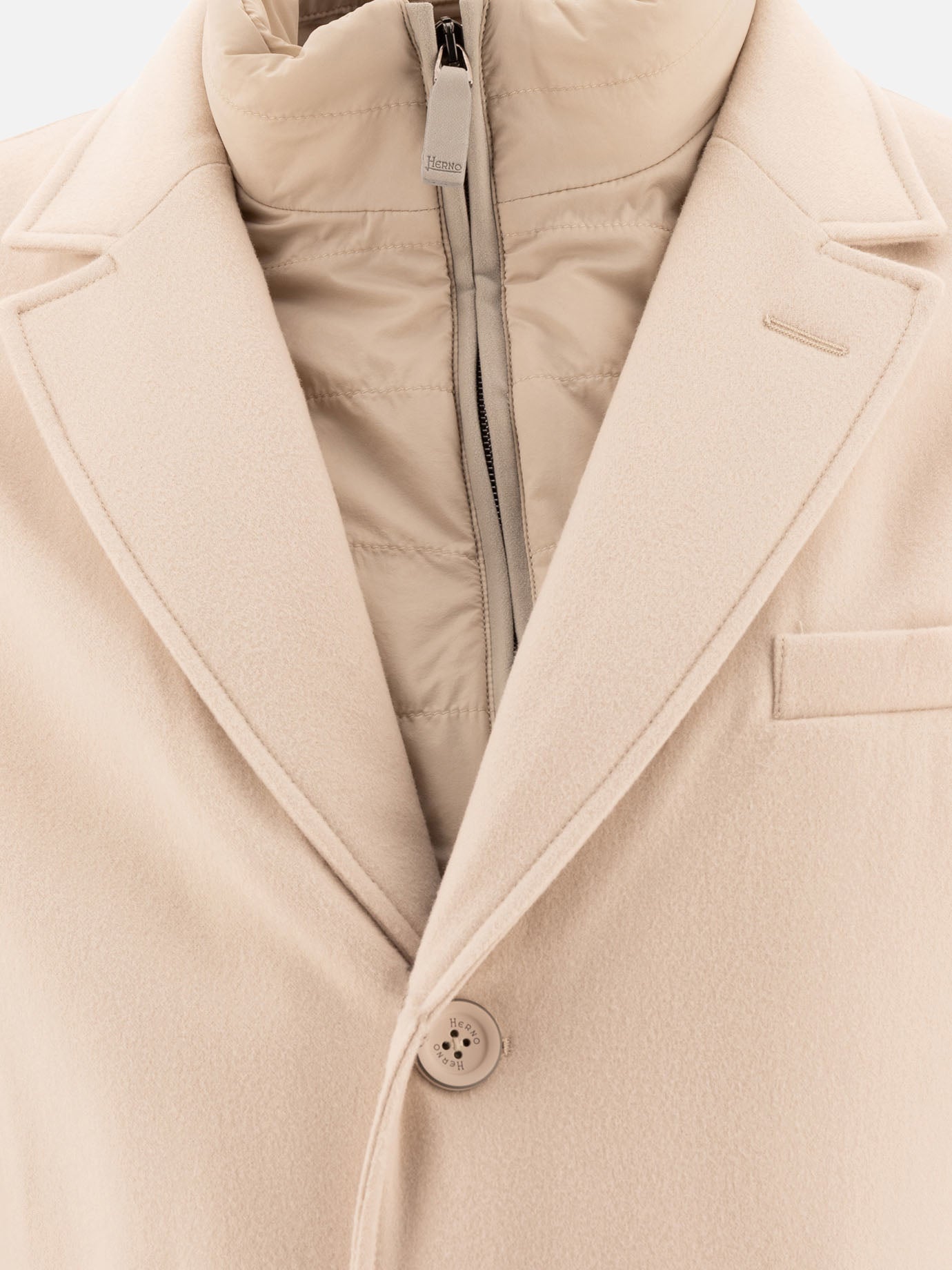 Long coats Solid colour  Beige - Herno Men | PDP | VIETTI Online Store | Zoom-Modal_3
