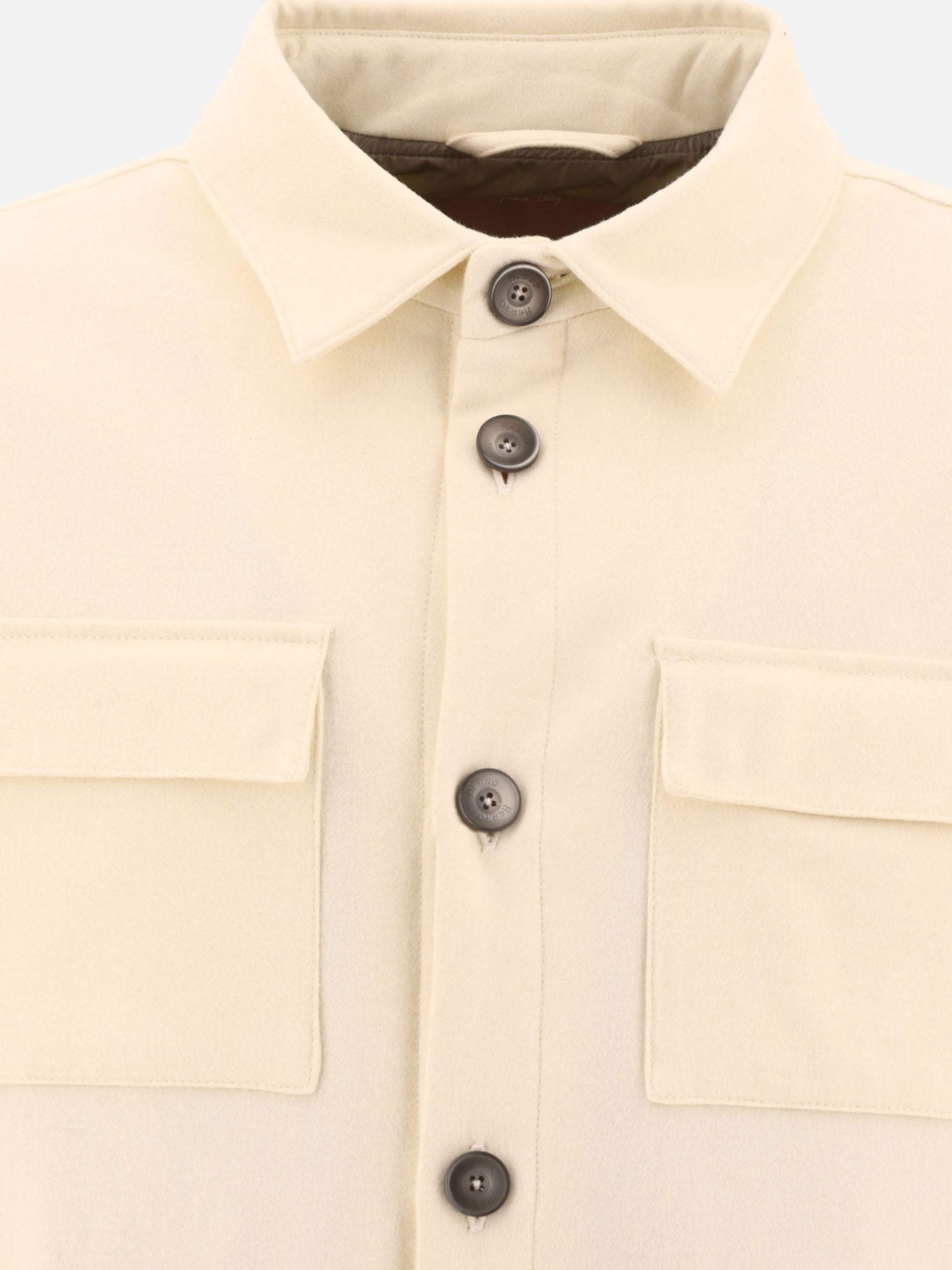 Overshirt jackets Solid colour  White - Herno Men | PDP | VIETTI Online Store | thumbnail_3