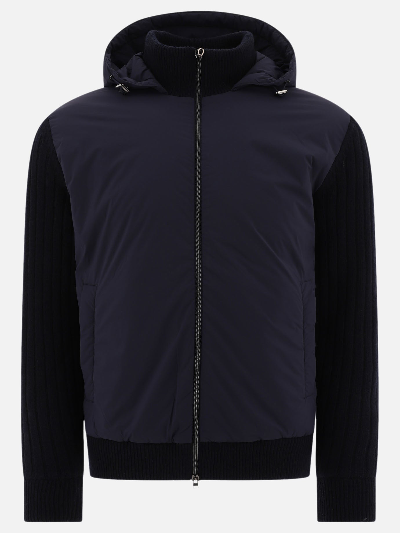 Down jackets Solid colour  Blue - Herno Men | PDP | VIETTI Online Store | thumbnail