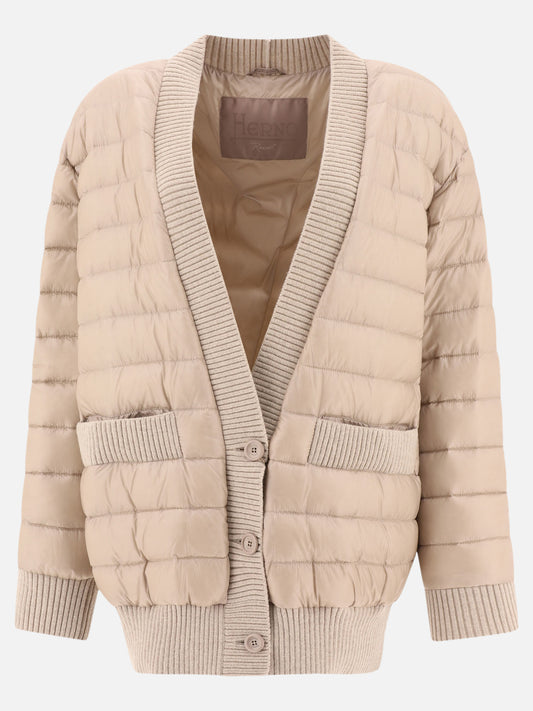 Down jackets Solid colour  Beige - Herno Women | PLP | VIETTI Online Store 
