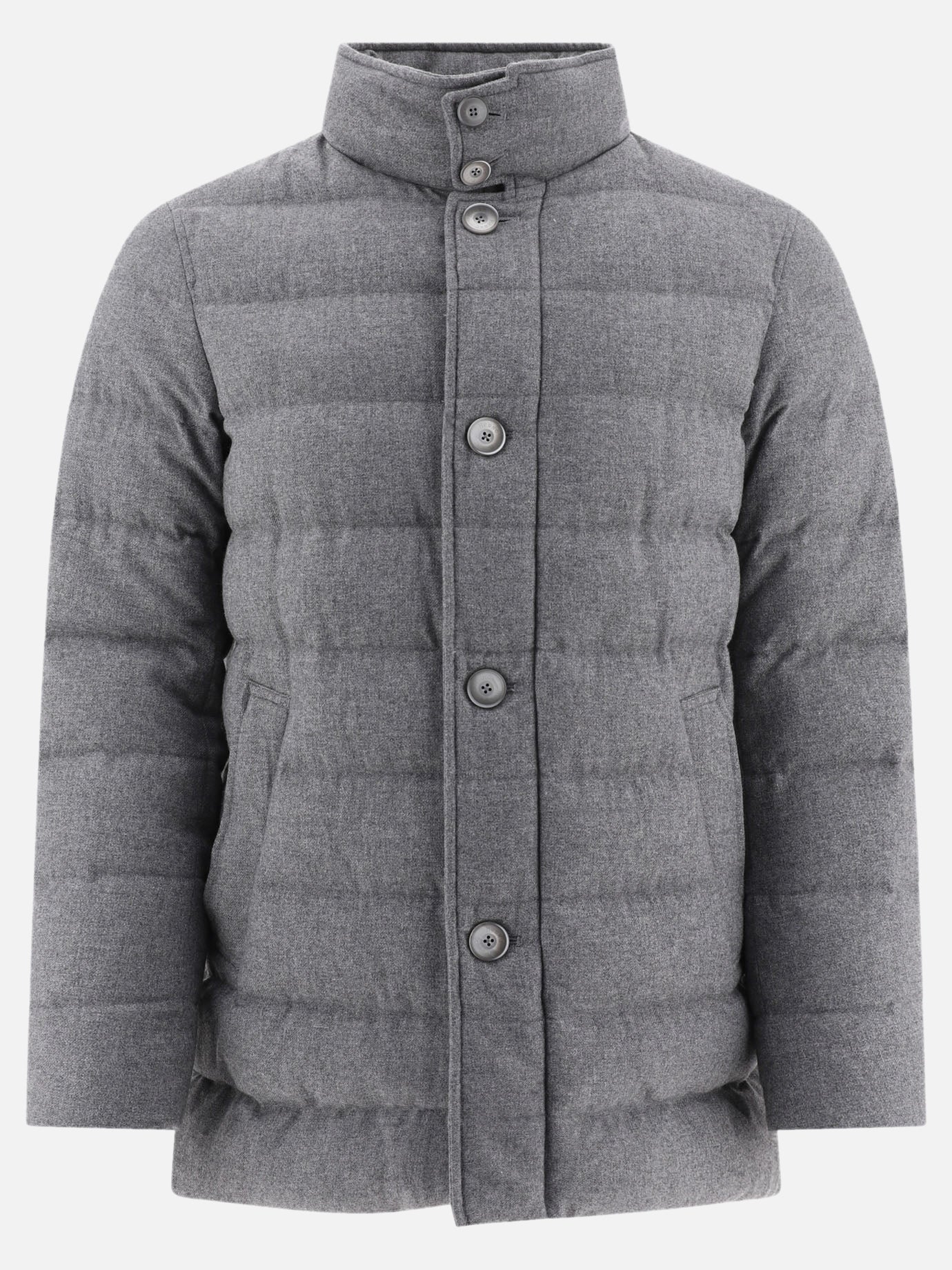 Down jackets Solid colour  Grey - Herno Men | PDP | VIETTI Online Store | thumbnail