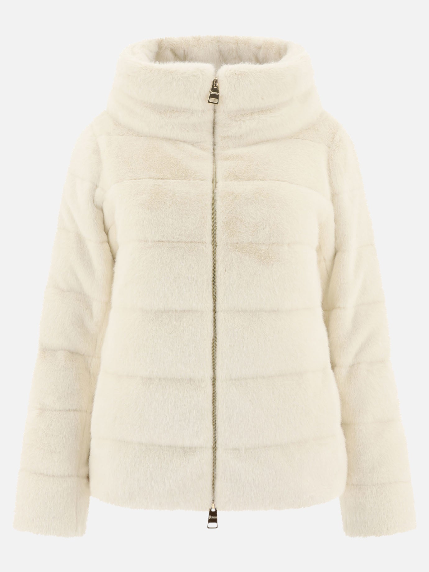 Faux fur down jacket