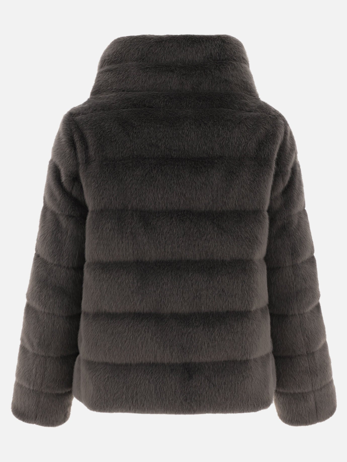 Faux fur down jacket