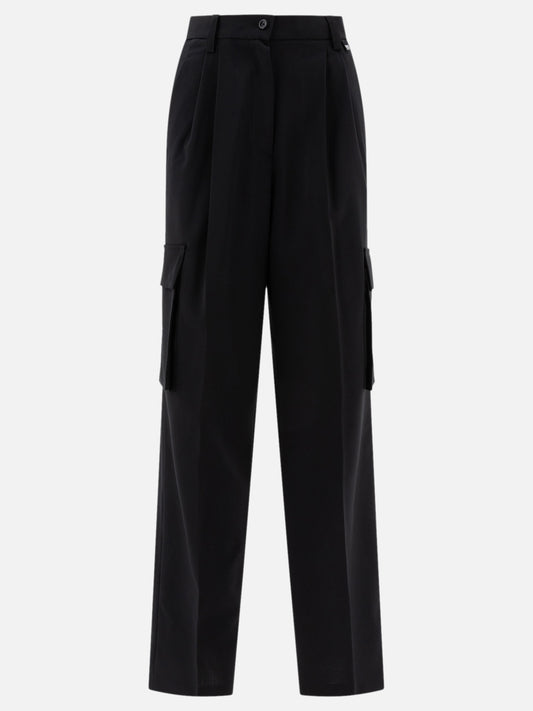 Herno Wool blend cargo trousers Black