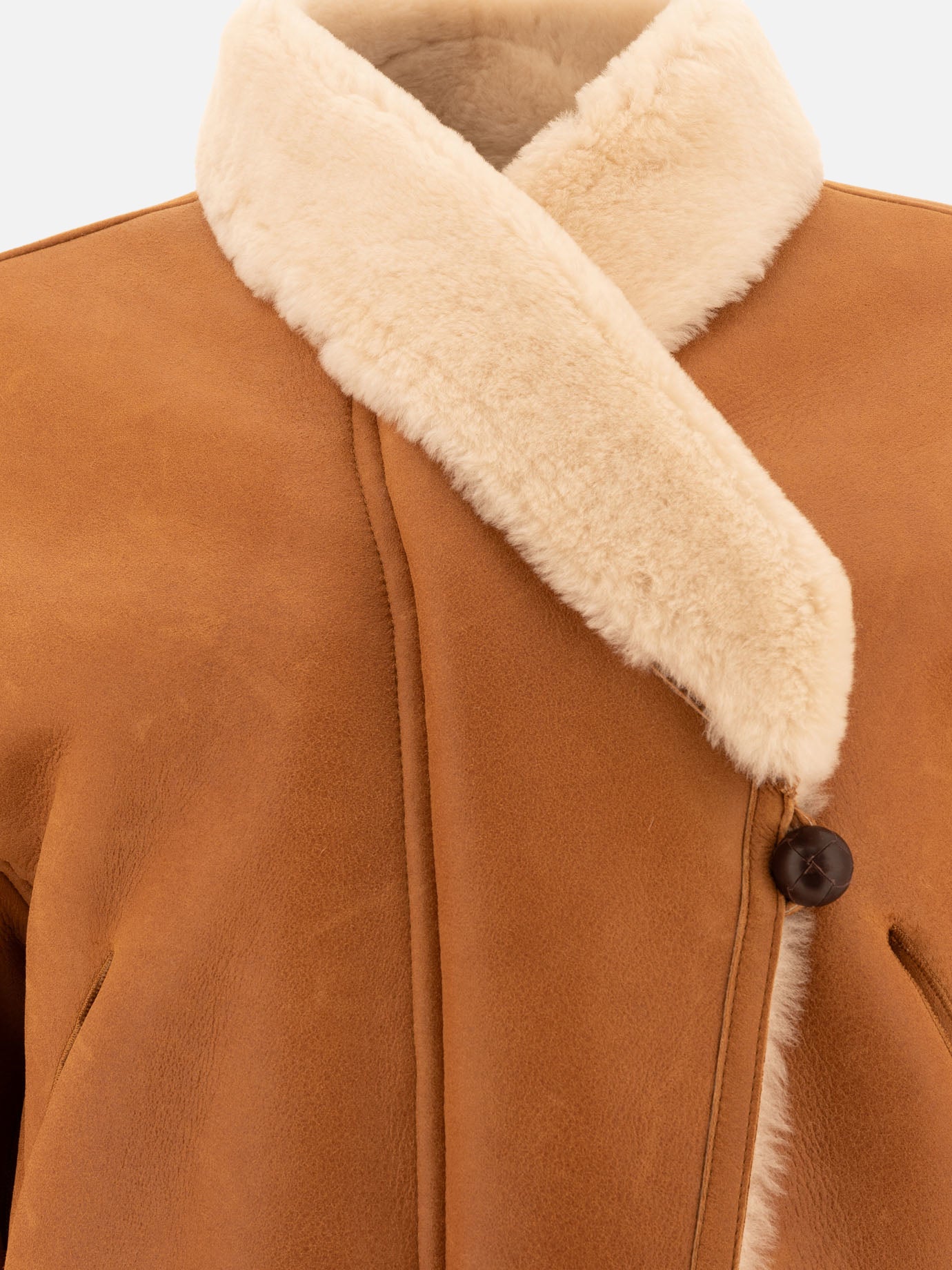 Shearling jackets Solid colour  Brown - Isabel Marant Women | PDP | VIETTI Online Store | Zoom-Modal_3
