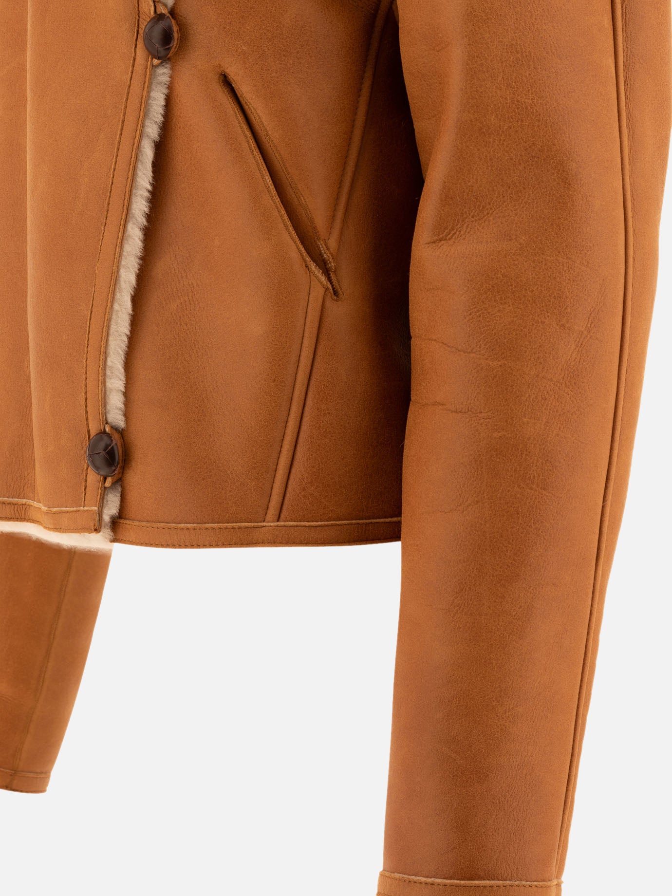 Shearling jackets Solid colour  Brown - Isabel Marant Women | PDP | VIETTI Online Store | Zoom-Modal_4
