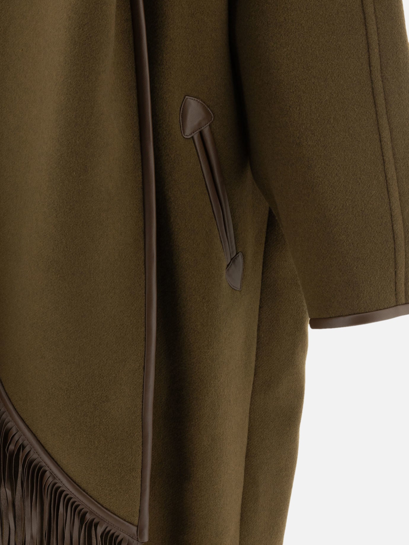 Long coats Solid colour  Brown - Isabel Marant Women | PDP | VIETTI Online Store | thumbnail_4