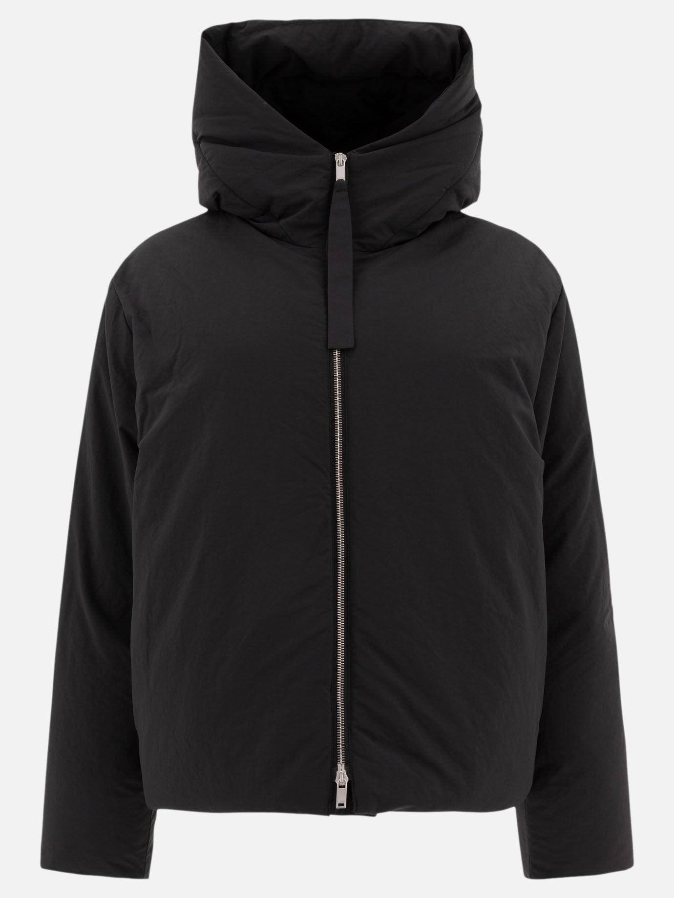 Jil Sander Hooded down jacket Black