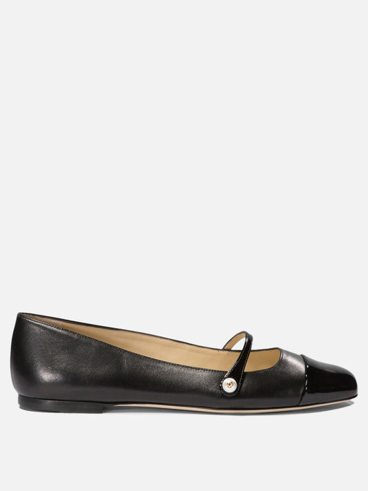Mary Jane ballet flats 100% nappa - 100% leather  Black - Jimmy Choo Women | PLP | VIETTI Online Store 
