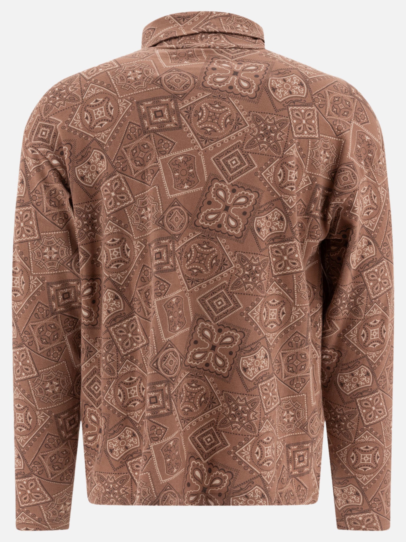 Mock neck t-shirts Print  Brown - KAPITAL Men | PDP | VIETTI Online Store | thumbnail_2