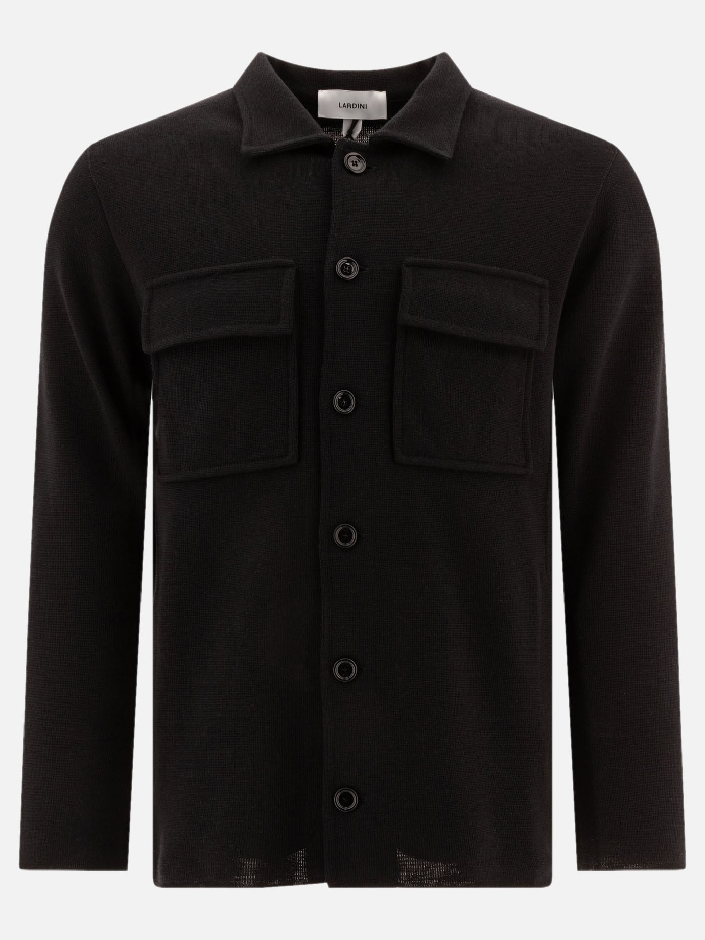 Overshirt jackets Solid colour  Black - Lardini Men | PDP | VIETTI Online Store | Zoom-Modal
