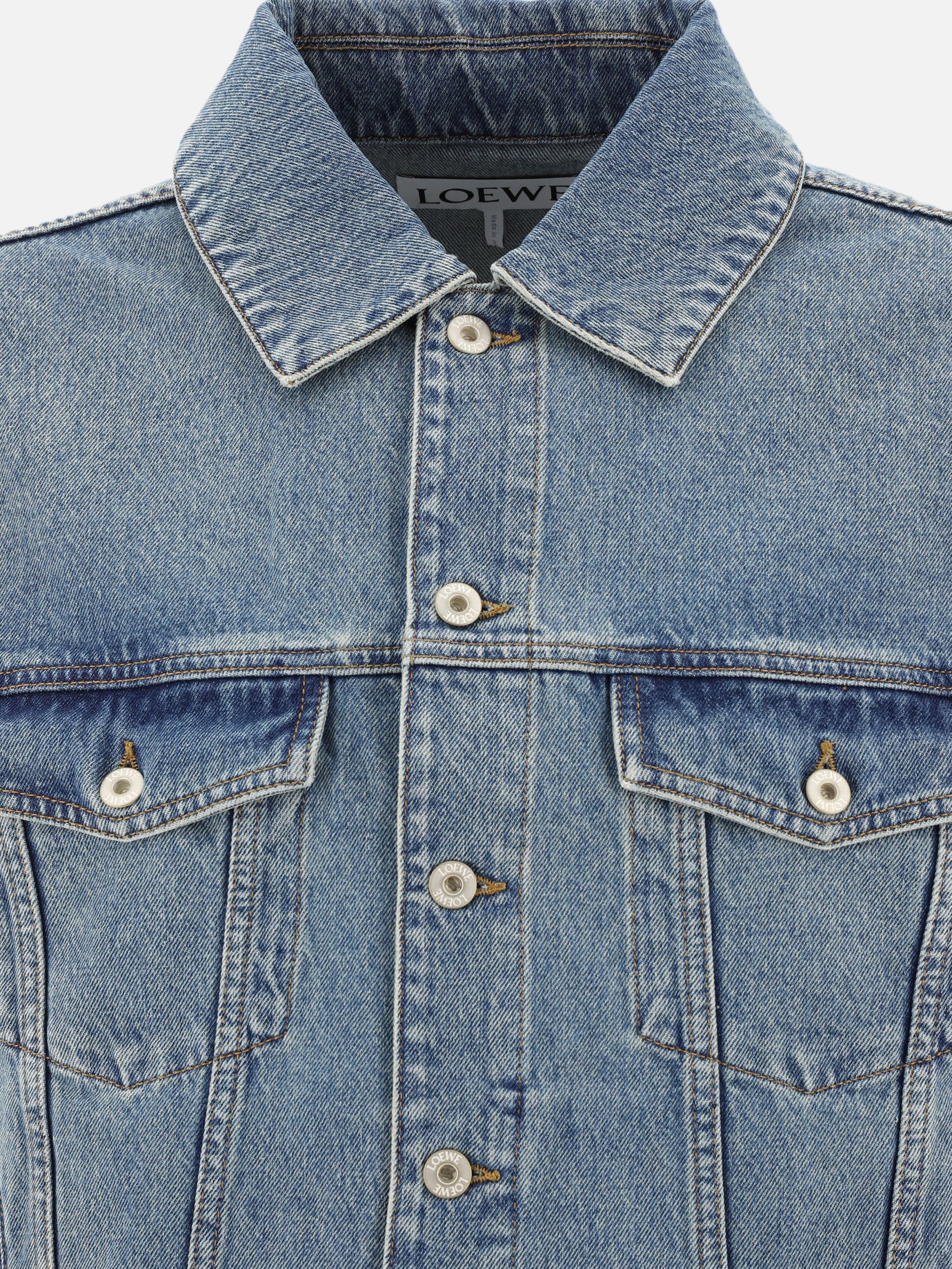 Denim jackets Solid colour  Blue - Loewe Men | PDP | VIETTI Online Store | Zoom-Modal_3
