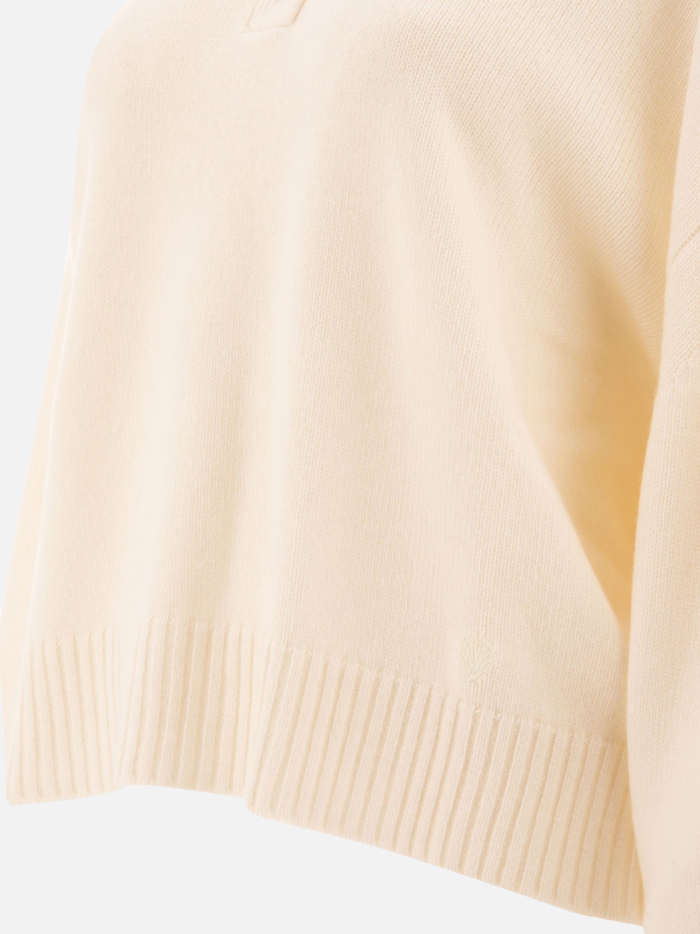 Loulou Studio "Homere" cashmere polo sweater White